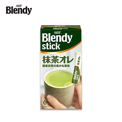【日版】agf blendy stick低卡低脂速溶咖啡抹茶欧蕾6枚/20枚入【赏味期2025-01-01】 - U5JAPAN.COM
