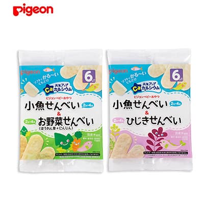 【日版】pigeon贝亲 宝宝辅食零食高钙仙贝6个月+多口味 - U5JAPAN.COM