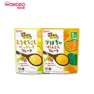 【日版】wakodo和光堂 儿童宝宝辅食玉米南瓜蔬菜粉60g - U5JAPAN.COM