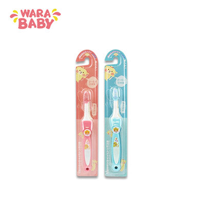 【日版】warababy 可弯曲儿童牙刷蓝色/粉色 - U5JAPAN.COM