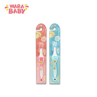 Thumbnail for 【日版】warababy 可弯曲儿童牙刷蓝色/粉色 - U5JAPAN.COM