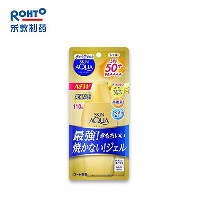 【日版】rohto乐敦 skin aqua金瓶水感保湿防晒啫喱110g spf50/pa++++