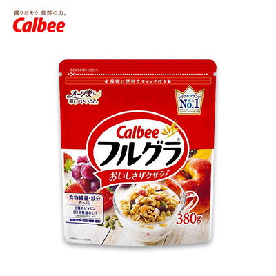 【日版】calbee卡乐比 即食营养谷物早餐原味水果麦片380g - U5JAPAN.COM