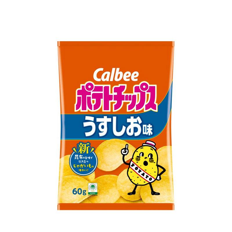【日版】calbee卡乐比 薄切薯片 淡盐味 60g - U5JAPAN.COM