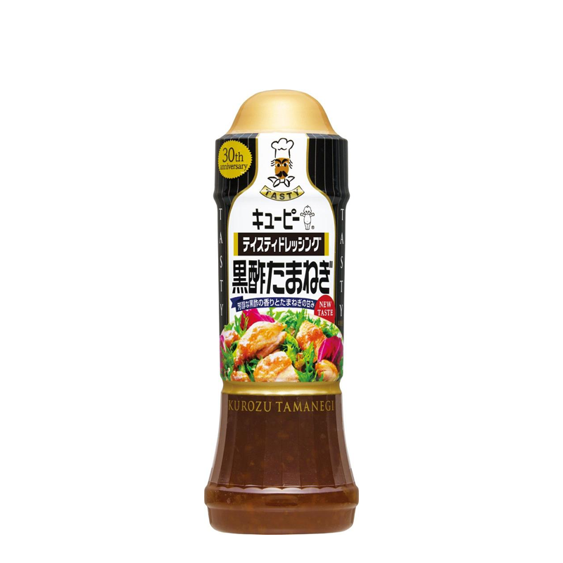 【日版】丘比 日式拌菜沙拉汁 黑醋洋葱味 210ml - U5JAPAN.COM