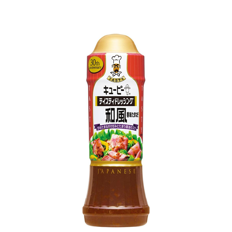 【日版】丘比 日式拌菜沙拉汁 和风香味洋葱味 210ml - U5JAPAN.COM