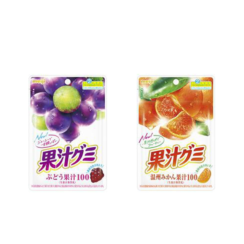 【日版】meiji明治 果汁软糖 橘子味/葡萄味 - U5JAPAN.COM