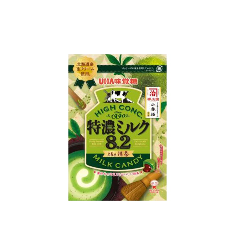 【日版】uha 味觉糖特浓牛奶 8.2 抹茶 70g - U5JAPAN.COM
