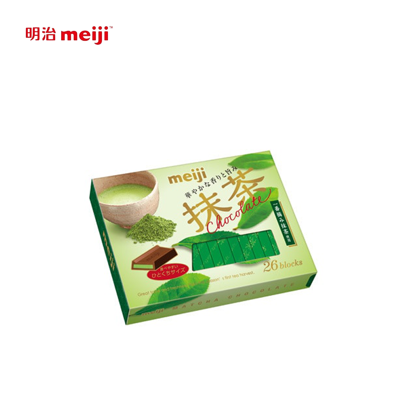 【日版】meiji明治 钢琴巧克力 浓厚抹茶味 26枚入 - U5JAPAN.COM
