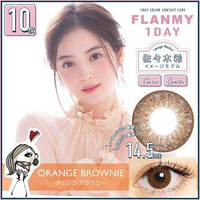 Thumbnail for 【美瞳预定】FLANMY日抛美瞳10枚Orange Brownie直径14.5mm - U5JAPAN.COM