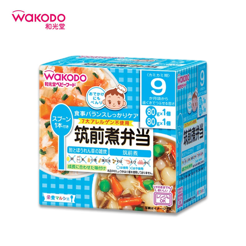 【日版】WAKODO和光堂 辅食婴幼儿宝宝鸡肉蔬菜烩饭便当9个月+ - U5JAPAN.COM