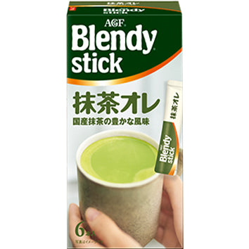 【日版】AGF Blendy stick低卡低脂速溶咖啡抹茶欧蕾6枚/21枚入 - U5JAPAN.COM