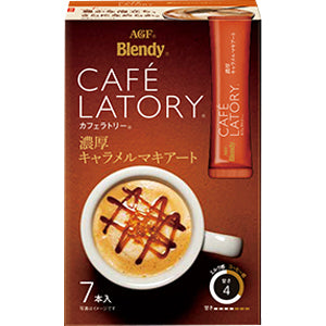 【日版】AGF CAFE LATORY棒状浓郁焦糖玛奇朵咖啡7枚/18枚入 - U5JAPAN.COM
