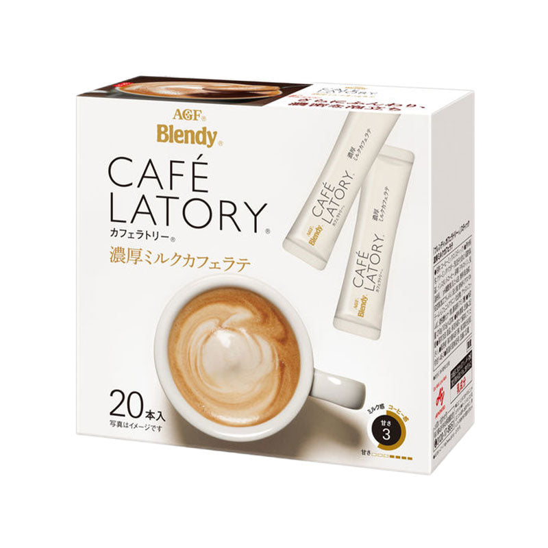 【日版】AGF CAFE LATORY棒状浓郁牛奶咖啡拿铁8枚/20枚入 - U5JAPAN.COM