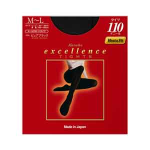 【日版】EXCELLENCE tights系列110D发热塑形连体丝袜黑色 尺码可选 - U5JAPAN.COM