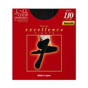【日版】EXCELLENCE tights系列110D发热塑形连体丝袜黑色 尺码可选 - U5JAPAN.COM
