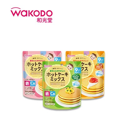 【日版】WAKODO和光堂  9个月宝宝辅食蛋糕粉100g 松饼粉 - U5JAPAN.COM