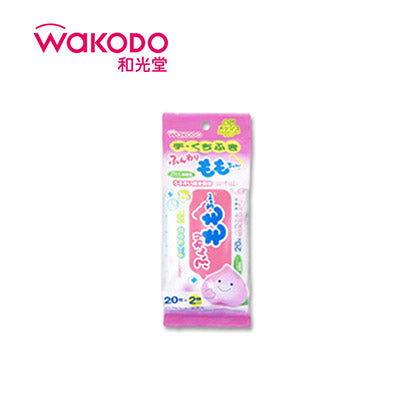 【春季清仓sale】wakodo和光堂 柔软的桃子婴幼儿湿巾20枚*2 - U5JAPAN.COM