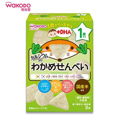 【日版】wakodo和光堂 宝宝辅食高钙高铁dha海带米饼磨牙饼干12个月+ - U5JAPAN.COM