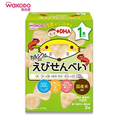 【日版】wakodo和光堂 宝宝辅食高钙高铁12个月+ dha虾米米饼 磨牙饼干 - U5JAPAN.COM