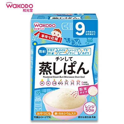 【日版】wakodo和光堂 婴儿宝宝diy辅食蒸糕粉9月+ 高铁高钙牛奶味 - U5JAPAN.COM