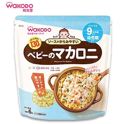 【日版】wakodo和光堂 宝宝辅食无盐意面130g  螺旋面通心粉9个月+ - U5JAPAN.COM