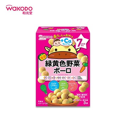 【日版】wakodo和光堂 小馒头鸡蛋溶豆 混合蔬菜 婴儿宝宝磨牙零食 7个月 - U5JAPAN.COM