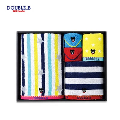 【日版】mikihouse double- b 实用毛巾套装礼盒 - U5JAPAN.COM