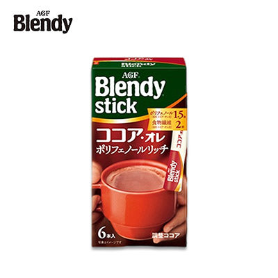 【日版】agf  blendy stick棒状可可奶油多酚咖啡6包入 - U5JAPAN.COM
