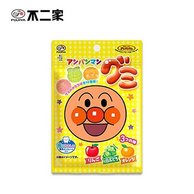 【日版】fujiya不二家 面包超人儿童软糖 三种口味（苹果，白葡萄，橙子）两种包装随机发 - U5JAPAN.COM