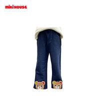 Thumbnail for 【日版】mikihouse pucci熊牛仔长裤#80 - U5JAPAN.COM