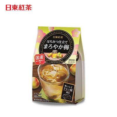 【日版】日东红茶 红茶粉末饮料冲剂蜂蜜梅子味10枚 - U5JAPAN.COM