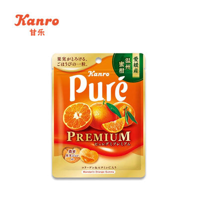 【日版】kanro甘乐 pure优质水果软糖橘子味54g - U5JAPAN.COM