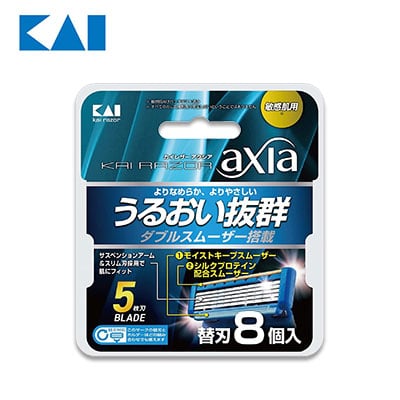 【日版】kai贝印 axia五层刀片替换装8个装 - U5JAPAN.COM