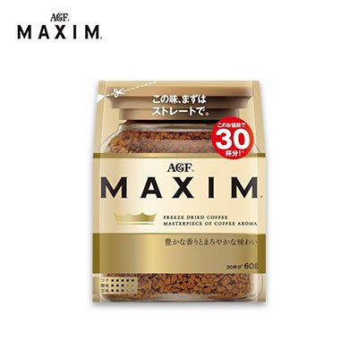 【日版】agf maxim袋装冻干纯咖啡速溶咖啡粉60g/120g/170g - U5JAPAN.COM