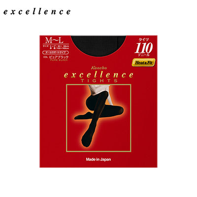 【日版】excellence tights系列110d发热塑形连体丝袜黑色 尺码可选 - U5JAPAN.COM