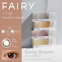 Thumbnail for 【美瞳预定】fairy neutral series日抛美瞳10枚dollybrown直径14.5mm - U5JAPAN.COM