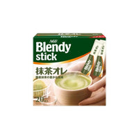 Thumbnail for 【日版】agf blendy stick低卡低脂速溶咖啡抹茶欧蕾6枚/20枚入 - U5JAPAN.COM