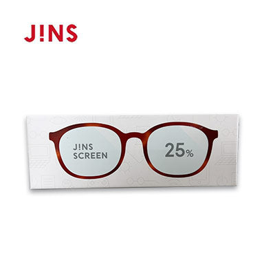 【清仓sale】jins睛姿 防蓝光辐射眼镜 25% boston 棕色 - U5JAPAN.COM