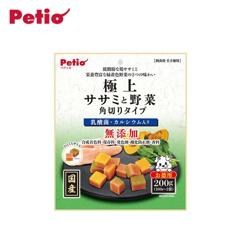 【日版】petio 狗狗食品极品鱼片和蔬菜丁粒200g - U5JAPAN.COM