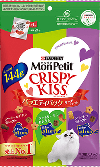 Thumbnail for 【日版】monpetit crispy kiss猫咪磨牙小饼干小零食6g*24袋 多口味 - U5JAPAN.COM