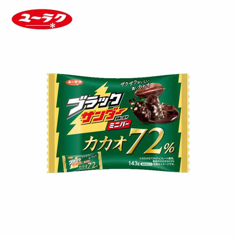 【日版】yurakuseika有乐制果 黑雷神72%含量巧克力夹心饼干143g - U5JAPAN.COM