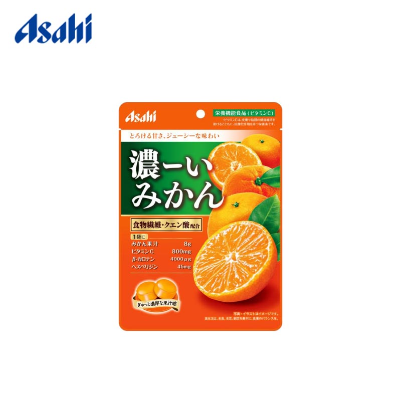 【日版】asahi朝日 维生素糖浓缩橘子润喉糖84g - U5JAPAN.COM