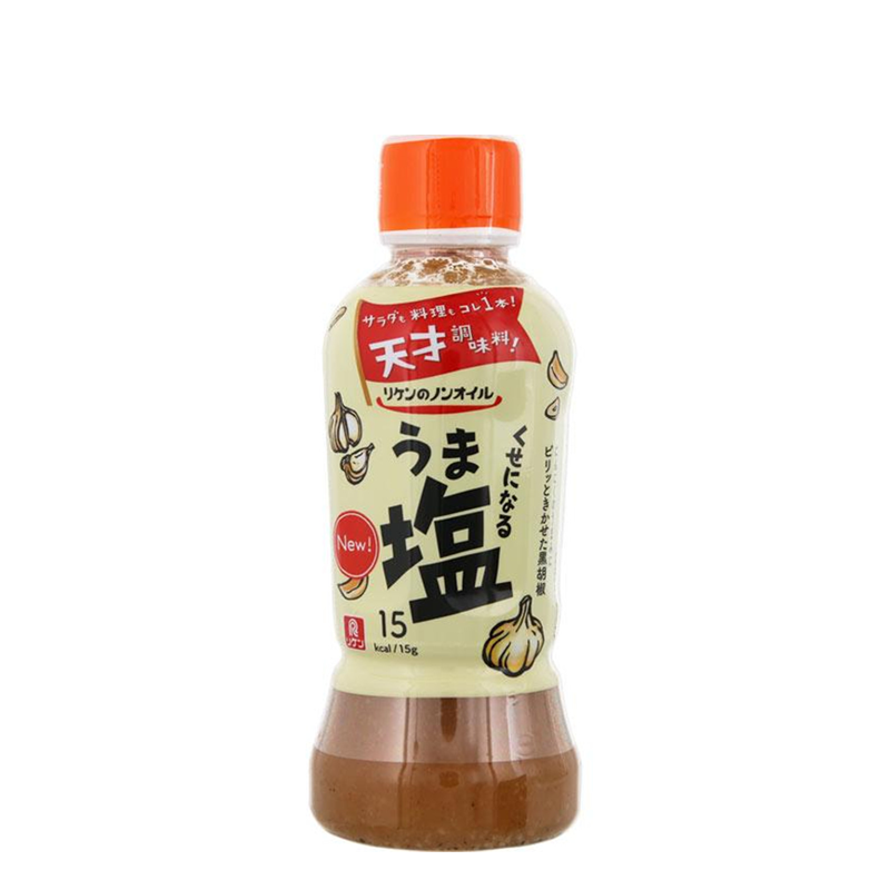 【日版】理研 沙拉汁 蒜香黑胡椒味 380ml - U5JAPAN.COM